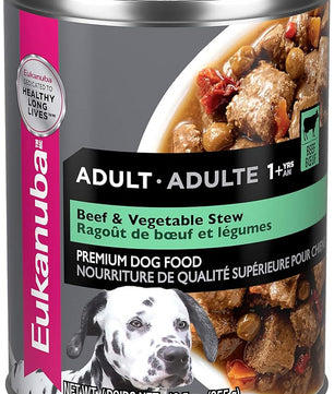 Eukanuba Beef & Vegetable Stew Adult Wet Dog Food, 12.5 oz can (12-count)