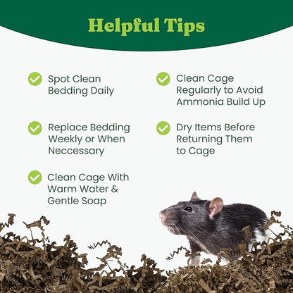 Eco Bedding 99% Dust-Free Paper Bedding for Small Pets & Birds, Eco Natural, 10L - Safe, Clean & Comfortable Nesting Material, Ammonia Blocker