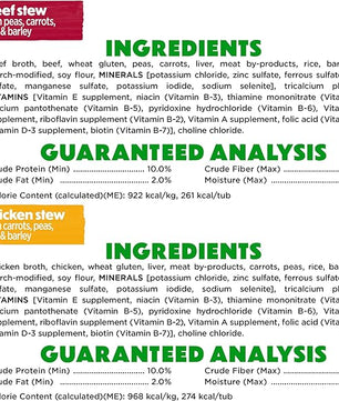 Purina Beneful Gravy Wet Dog Food Variety Pack, Prepared Meals Stew - (12) 10 oz. Tubs