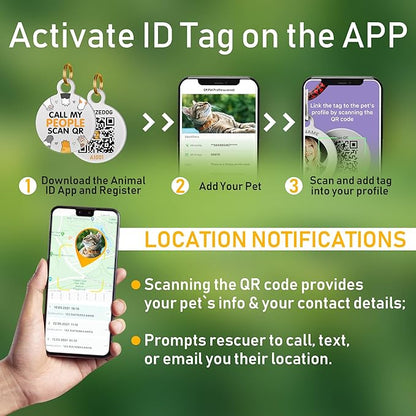 BRONZEDOG Leather Cat Collar with Removable Bells Non Breakaway Kitten QR Tag for Girl Boy (9" - 12" Cats/Mini Dogs, Red & Silver)