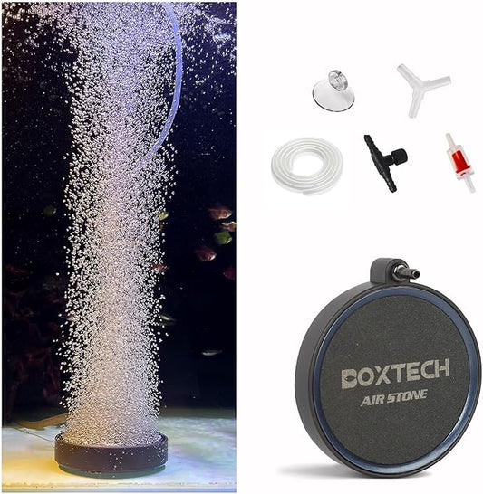 UPETTOOLS Aquarium Nano Air Stones Set, 3.2 Inch Fish Tank Bubbler High Dissolved Oxygen Aerator Stone Aquarium Oxygen Diffuser Bubble Release for Fish Tank Aquarium and Hydroponic (No Air Pump)