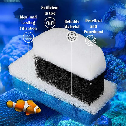 26 Pcs Aquarium Media Kit Compatible with Fluval 206/207 Canister Filter, Maintenance Replacement Accessories Including Foam Pad Ceramic Rings Filter Bags