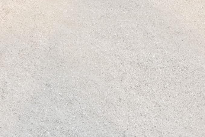 White Fine Filter Media, 1" Thick, Perfect for Aquariums, Ponds and Water Gardens, Made in USA (16" x 16" - 3 Pack)