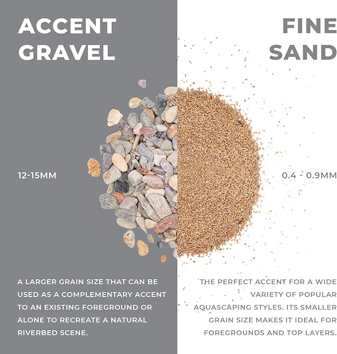 Ultum Nature Systems Controsand Sequoia Gravel (3L) - Small Pebbles for Fish Tank - Planted Aquarium Rocks - Fish Tank Substrate - Aquarium Pebbles - Versatile Fish Tank Stones