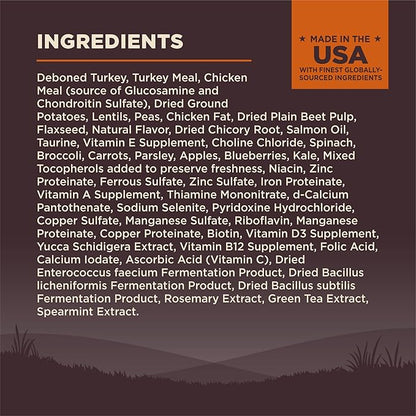 Wellness CORE Dry Dog Food, Grain-Free, High Protein, Natural, Original Turkey & Chicken Recipe, (26-Pound Bag)