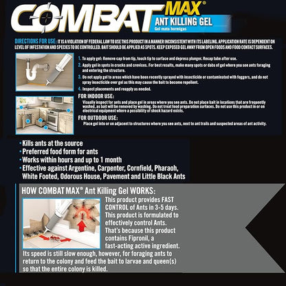 Combat Indoor and Outdoor Ant Killing Gel, 27 Gram