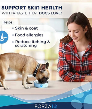 Forza10 Actiwet Dermo Wet Dog Food, Omega 3 Canned Dog Food Sensitive Skin Health, Dry Skin Fur Loss, 3.5 oz, Fish Flavor, Adult Dogs (32 Pack)