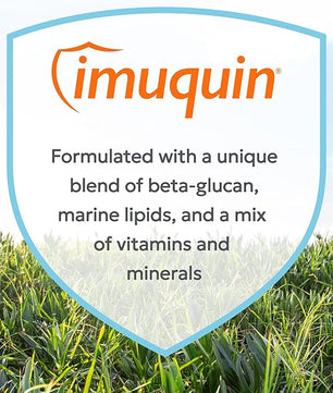 Nutramax Laboratories Nutramax Imuquin Immune Health Supplement Powder for Dogs, with Beta Glucans, Marine Lipids, Vitamins and Minerals, 30 Packets, Updated Version
