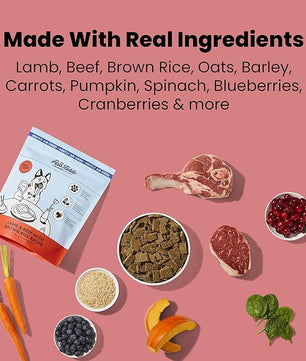 The Pets Table Grain Inclusive Air Dried Dog Food 2 Pack - Chicken & Sweet Potato + Lamb & Beef, 16 Ounce (Pack of 2)