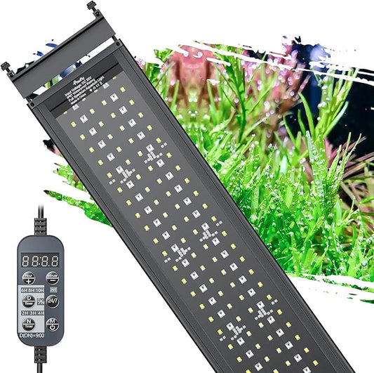 Pawfly Aquarium Light for Plants, 36 W Fish Tanks Light, Full Spectrum Aquarium Lights, 24/7 LED Aquarium Light with Timer & Adjustable Brightness, Fishes Lamp for 16"-22" Tanks