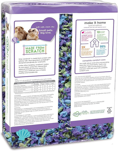 carefresh 99% Dust-Free Sea Glass Natural Paper Small Pet Bedding with Odor Control, 50 L