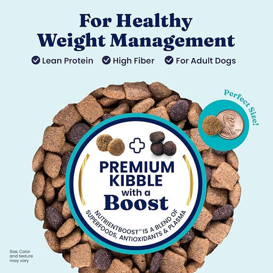 Solid Gold Healthy Weight Management Dry Dog Food for Adult & Senior Dogs - Real Chicken, Probiotics & Omega 3 Fish - Grain Free Dry Dog Food for Healthy Weight & Gut Health - Nutrientboost – 3.75LB