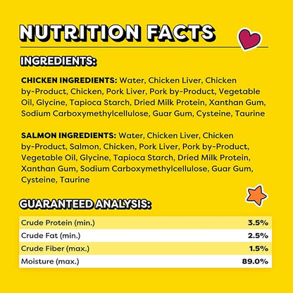 Temptations Creamy Puree Variety Pack of Squeezable Cat Treats, 0.42 oz. Tubes, 16 Count