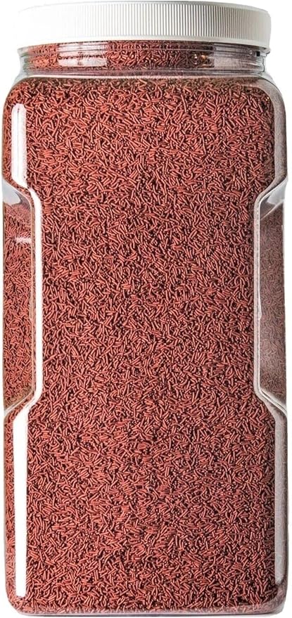 Aquatic Foods Inc. Worm Like Intense Color Enhancing Sinking Micro Sticks for Discus, Cichlids, Koi and Pond Fish, All Tropical Fish…4-lb Lg Jar