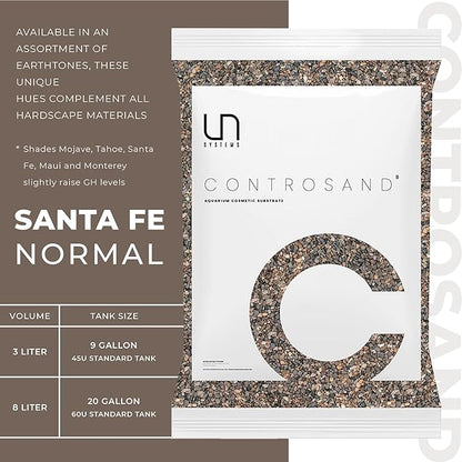 Ultum Nature Systems Controsand Santa Fe Aquarium Gravel (8L) - Small Pebbles for Fish Tank - Planted Aquarium Rocks - Fish Tank Substrate - Aquarium Pebbles - Versatile Fish Tank Stones