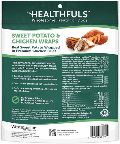 Chicken Wrapped Sweet Potato Dog Treats, 16oz