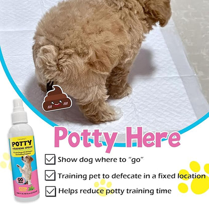 Dog Potty Training Spray Set, Indoor & Outdoor Potty Training for Dogs & Puppies, Stops Urination & Marking, Puppy Essentials, 5.75 fl.oz