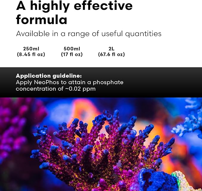 Brightwell Aquatics - NeoPhos - Balanced Phosphorus Source for Phosphorus-Limited, Low-Nutrient Reef Aquaria - Aquarium Water Treatments, 8.5 fl oz