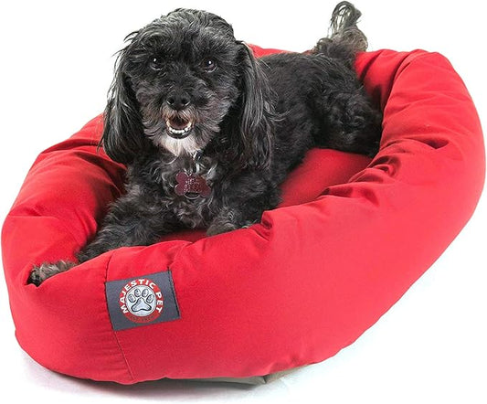 Majestic Pet 24 inch Red Bagel Dog Bed Products