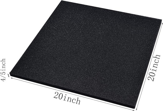 Bio Filter Foam Sponges, 20"x20"x0.8" 50PPI Filter Media Pad,Cut-to-Size Foam for Aquarium Fish Tank