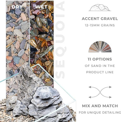 Ultum Nature Systems Controsand Sequoia Gravel (8L) - Small Pebbles for Fish Tank - Planted Aquarium Rocks - Fish Tank Substrate - Aquarium Pebbles - Versatile Fish Tank Stones