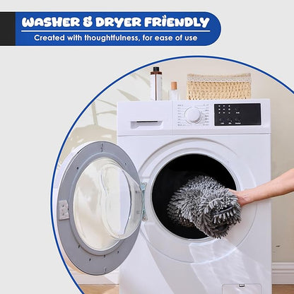 Quick Dry Towel for Dogs – Ultra Absorbent Microfiber Dog Bath Towel, Extra Large 30x15 Size | Soft Pet Drying Towel with Hand Pockets | Durable & Machine Washable-Grey