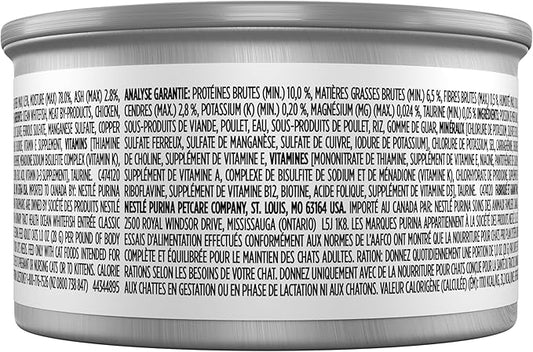 Purina Pro Plan Urinary Tract Cat Food Wet Pate, Urinary Tract Health Ocean Whitefish Entree - (Pack of 24) 3 oz. Pull-Top Cans