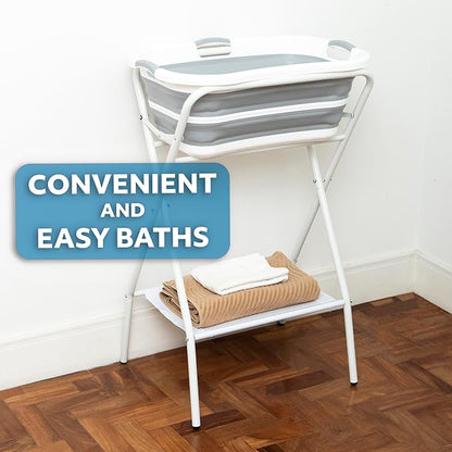 Smoochie 2 in 1 Dog Bathtub Washing Station, Elevated Pet Bath Tub, Collapsible and Portable Bathtub for Dogs, Cats Bathing, Shower and Grooming, Indoor and Outdoor