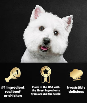 Cesar Wet Dog Food Classic Loaf in Sauce Beef Recipe, Filet Mignon, Grilled Chicken and Porterhouse Steak Variety Pack, 3.5 oz. Easy Peel Trays (24 Count, Pack of 1)