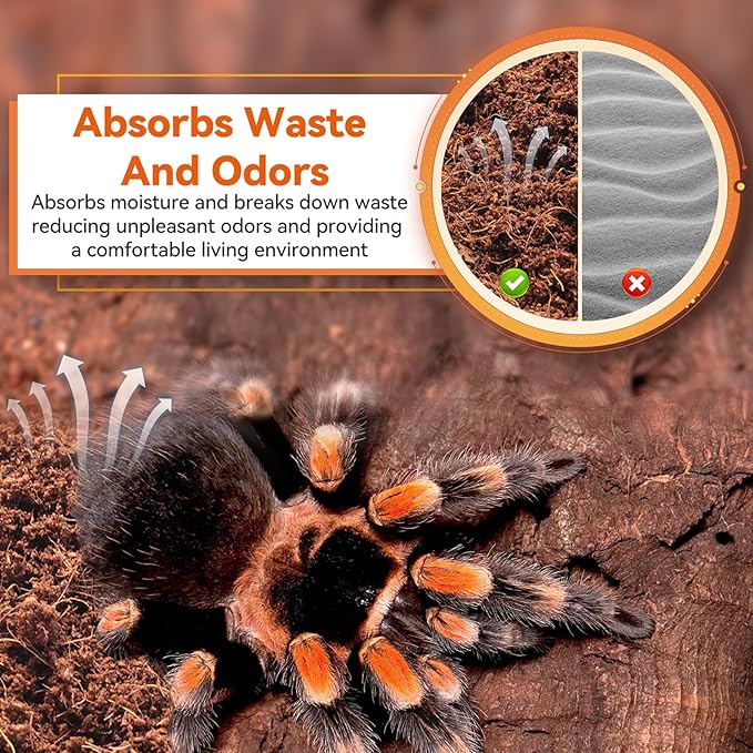 Legigo 4 Pack Compressed Coconut Fiber Substrate - 100% Organic Coconut Fiber Brick Bedding for Reptiles, Natural Coco Husk Substrate Terrarium Bedding for Snake, Hermit Crabs, Frogs, Tortoise, Gecko