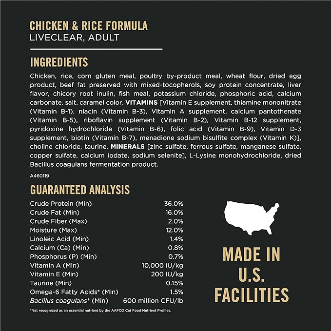 Purina Pro Plan LiveClear With Probiotics Allergen Reducing Salmon & Rice Adult Dry Cat Food