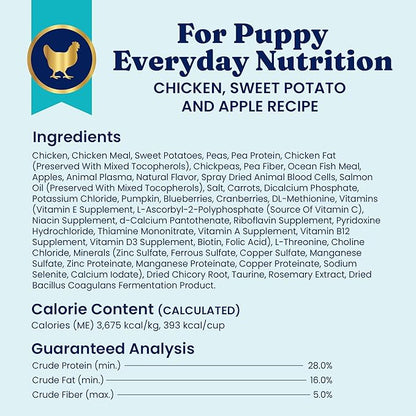 Solid Gold Chicken Dry Puppy Food - W/Real Chicken & Potato - Grain Free & Gluten Free Puppy Dog Food w/Probiotics for Gut Health & Digestion - Healthy Kibble for Puppies - Nutrientboost™ - 22 LB