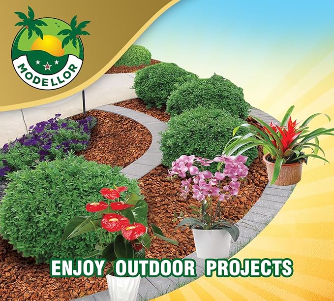 MODELLOR Premium Super Washed, Clean, Coco Chips, 2 Bricks (2.2 lb.) yields 14 Qts. of Loose Chips. Reptile Bedding, Organic, Odor Absorbing, Grow Orchids, Mulch Indoor, Outdoor.
