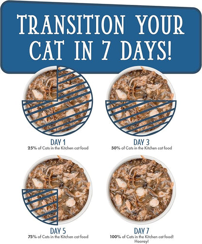 Weruva Cats in The Kitchen, 1 if by Land, 2 if by Sea with Tuna, Beef & Salmon in Gravy Cat Food, 3oz Pouch (Pack of 12)