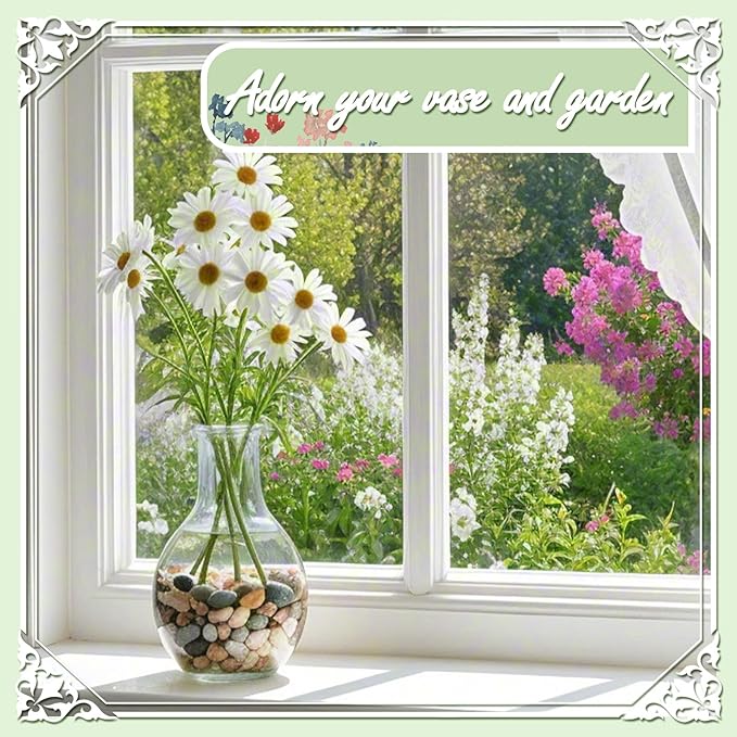 11lbs Mix Natural River Rocks, High-Polished Pebbles for Plants Garden, 1-2 inch Decorative Mix Stones, Ideal for Fish Tank, Vases, Crafting, Home Decor and Garden Landscaping Rocks,Mix