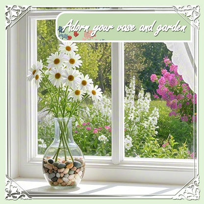 11lbs Mix Natural River Rocks, High-Polished Pebbles for Plants Garden, 1-2 inch Decorative Mix Stones, Ideal for Fish Tank, Vases, Crafting, Home Decor and Garden Landscaping Rocks,Mix