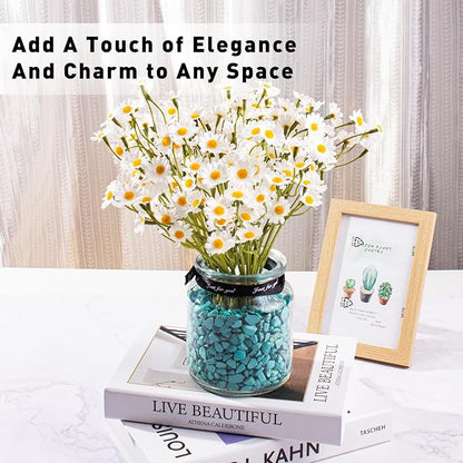 0.88 Lb Turquoise Aquarium Gravel Rocks Betta Fish Tank Pebbles, Polished Tumbled Crystals Stones Crushed Quartz Chips for Crafts, Fish Turtle Tank and Home Decoration