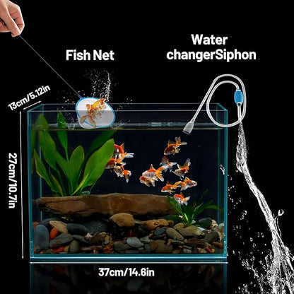 Ultra Clear Glass Fish Tank 4 Gallon, 5mm Thickened Rimless Aquarium Tank Low Iron, Nano Aquarium for Betta Gold Fish Shrimp，14.5”L x 5.1”W x 10.6”H