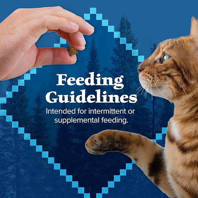 Blue Buffalo Wilderness High Protein Crunchy Cat Treats, Made with Natural Ingredients, Tasty Salmon Flavor, 2-oz Bag (Pack of 12)