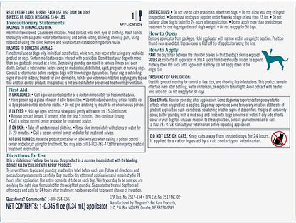 PetArmor Plus Flea and Tick Prevention for Dogs, Medium Dog Flea and Tick Treatment, 6 Doses, Waterproof Topical, Fast Acting (23-44 lbs)