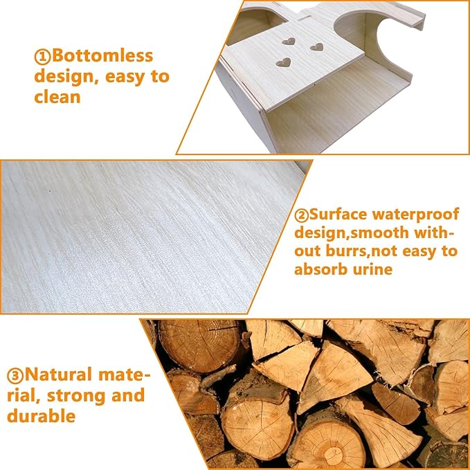 Hamster Hideout House Multi Chamber Rat Hide Hut Castle Large Climbing Playground Exploring Labyrinth Tunnel for Syrian Dwarf Gerbils Hamsters Mice (Pattern B)