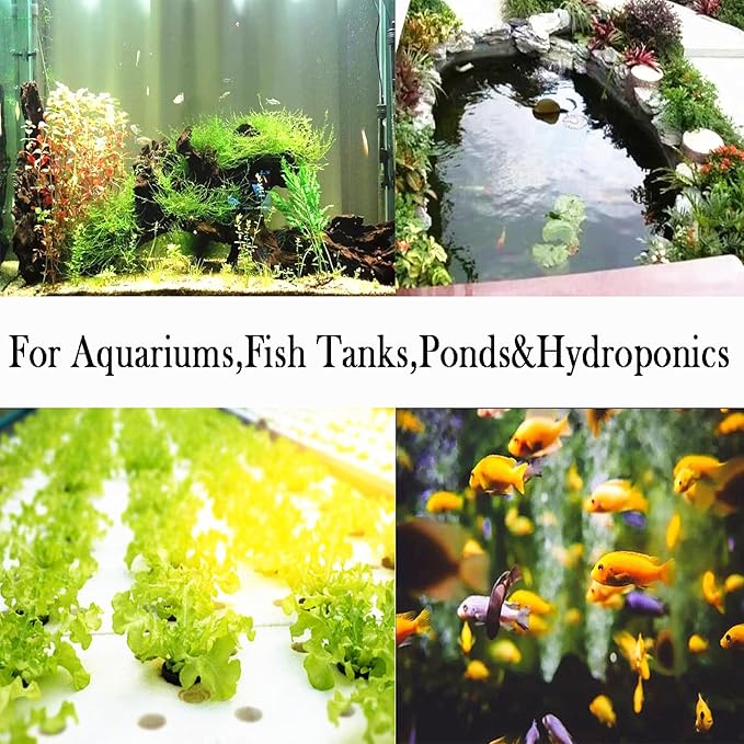 AQUANEAT Aquarium Air Stones 6x2 inch 2 Pack, Large Airstone, Aerator Bubble Diffuser, Air Pump Accessories for Aquariums, Hydroponic, Ponds and Fish Tanks