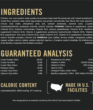 Purina Pro Plan Complete Essentials Shredded Blend Chicken and Rice Formula Adult High Protein Cat Food - 6 lb. Bag