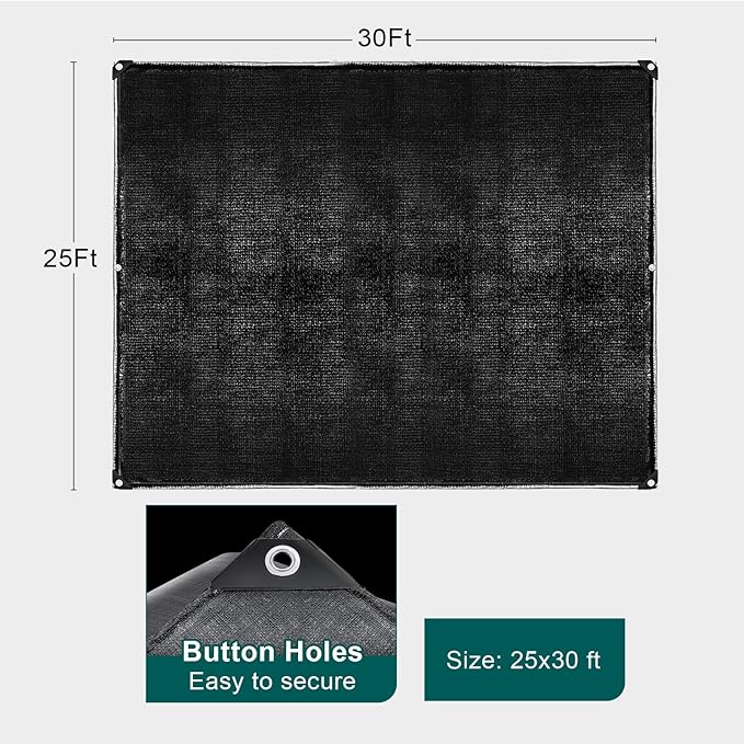 YORKING 25 x 30 Feet Pond Liner, 20 Mil Pond Liners HDPE Black Pond Skin for Outdoor Ponds, Waterfall, Fountain, Fish Koi Ponds, Water Gardens