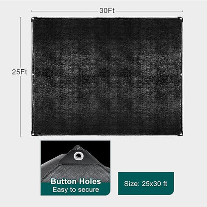 YORKING 25 x 30 Feet Pond Liner, 20 Mil Pond Liners HDPE Black Pond Skin for Outdoor Ponds, Waterfall, Fountain, Fish Koi Ponds, Water Gardens