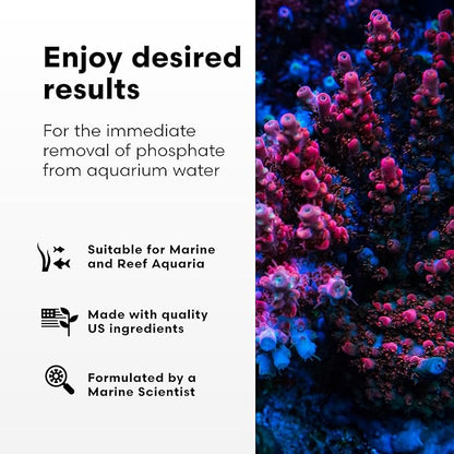 Brightwell Aquatics Phosphat-E Liquid Phosphate Remover for Marine Fish and Reef Aquariums - Aquarium Water Treatments, 8.45 fl oz