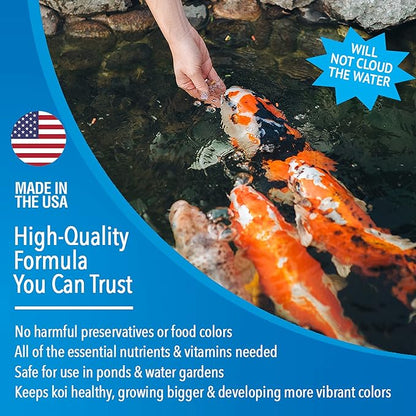 MICROBE-LIFT MLLBBXL Big Bites Fish Food Pellets for Ponds, Water Gardens, and Fountains, for Large Live Goldfish and Koi, 16.75 Pounds