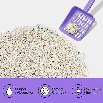 VETRESKA Tofu Cat Litter,Kitty Litter Flushable Strong Clumping Cat Litter Pellets Ultra Absorbent,Dust-Free Tofu Litter,Original(5.5lb×2bags)