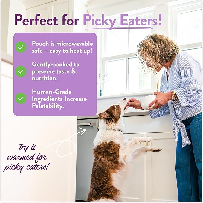 Portland Pet Food Company Winnie's Lamb N' Rice Fresh Dog Food Pouches, Wet Pet Meal Topper Mixers & Meals - Large & Small Dogs, Puppy to Seniors - Human-Grade, Gluten-Free - Made in The USA - 8 Pack
