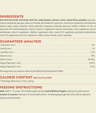 ACANA Premium Pate in Bone Broth Grain-Free Wet Dog Food Beef Recipe 12.8oz Cans (12 Count)